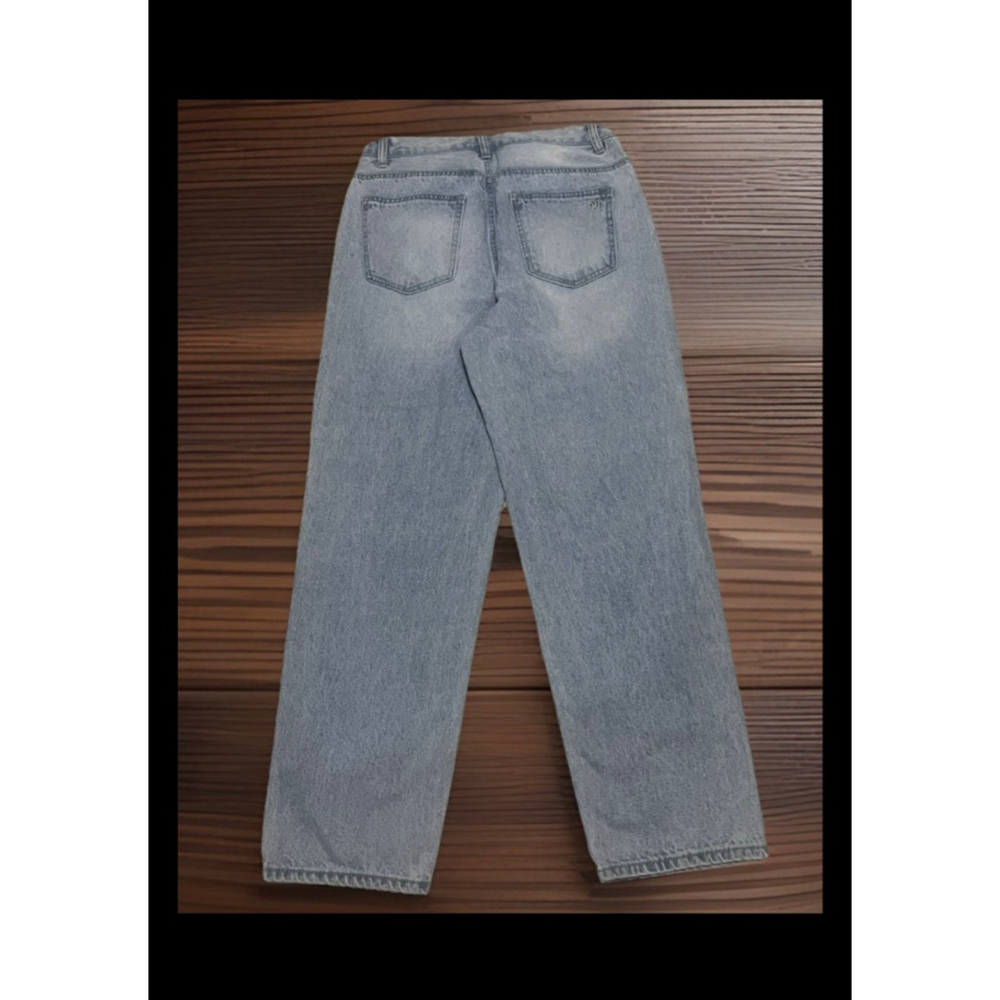 Women's WallFlower Light Blue Distressed Boyfriend Jeans Size 5 - Picture 2 of 7